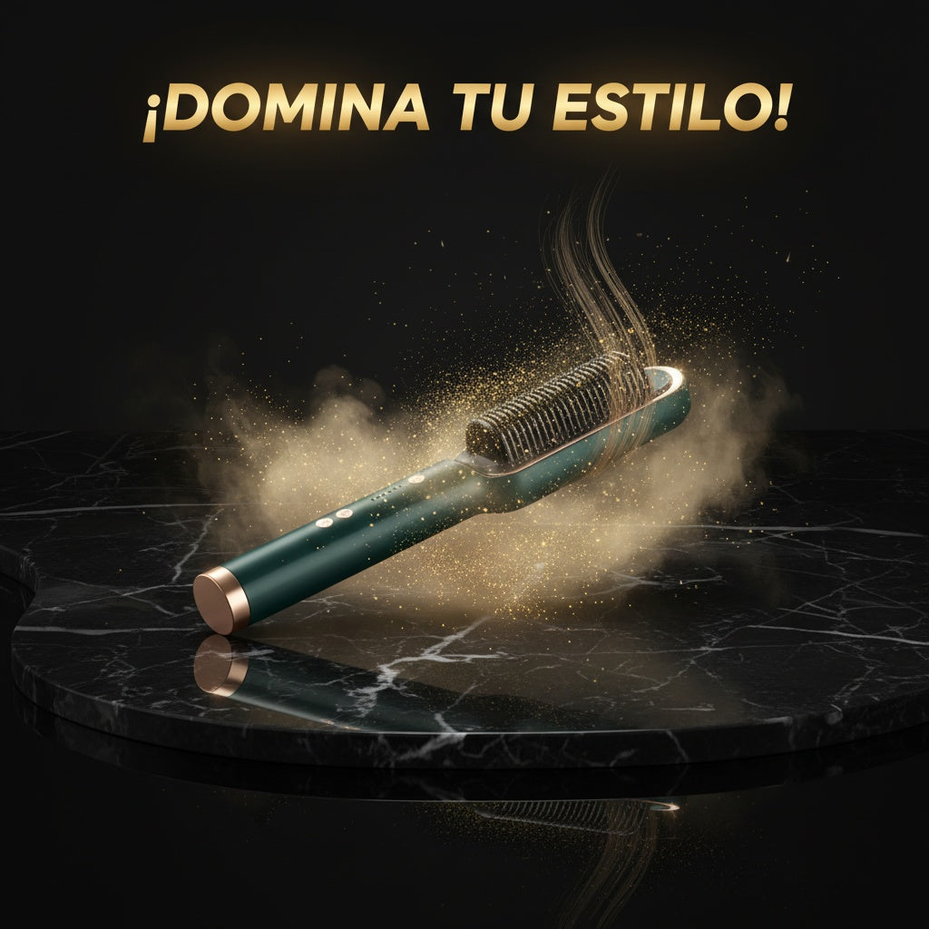 GlamBrush Pro: Cepillo Alisador Rizador