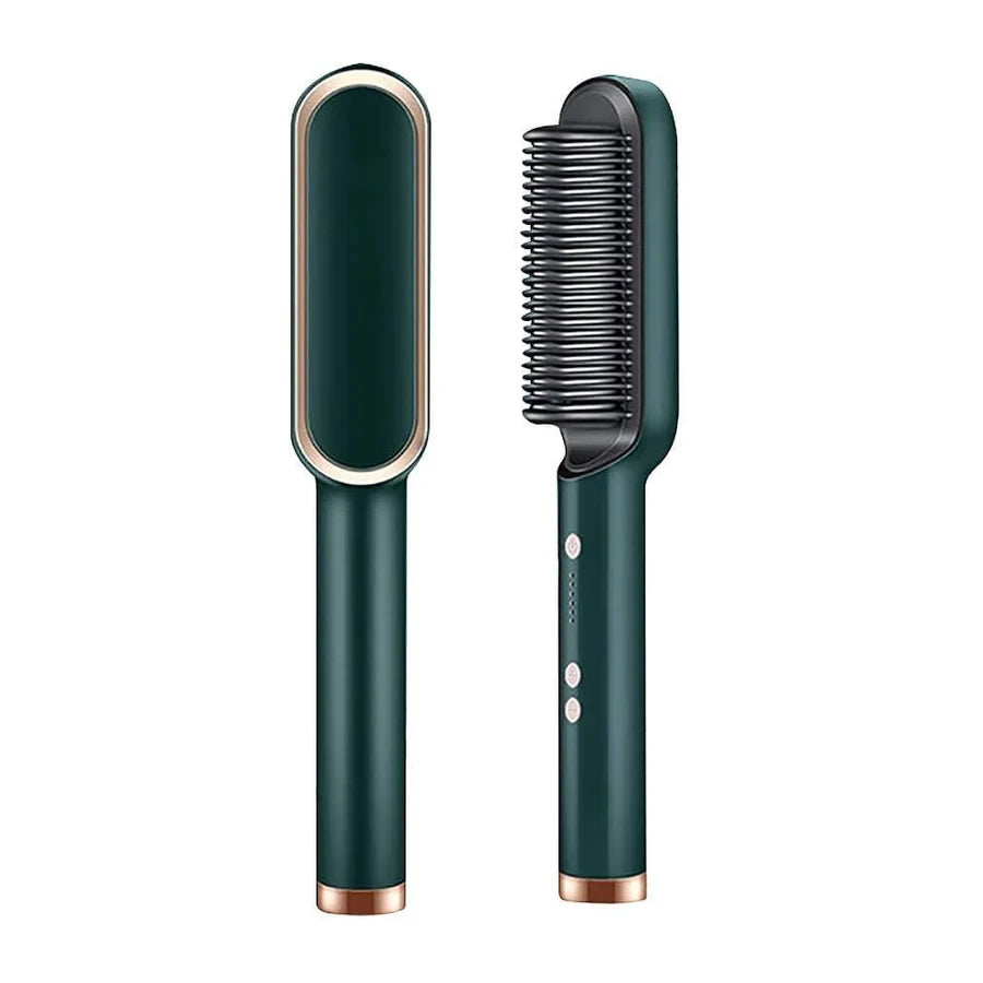 GlamBrush Pro: Cepillo Alisador Rizador
